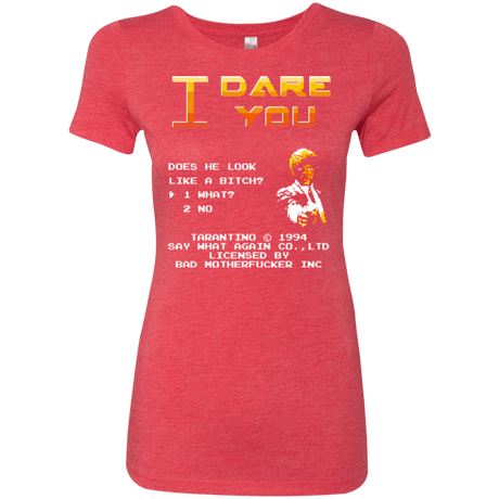 T-Shirts Vintage Red / Small I Dare you Women's Triblend T-Shirt
