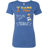 T-Shirts Vintage Royal / Small I Dare you Women's Triblend T-Shirt