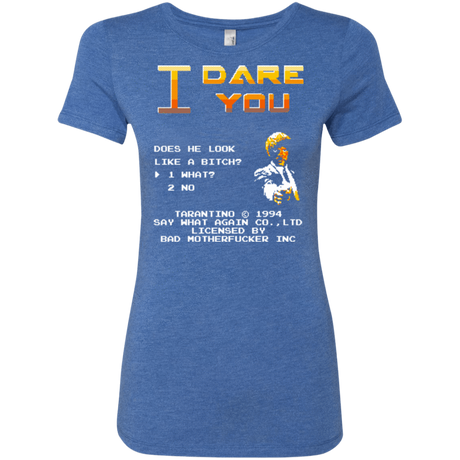 T-Shirts Vintage Royal / Small I Dare you Women's Triblend T-Shirt