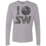 T-Shirts Heather Grey / Small I Deathstar SW Men's Premium Long Sleeve