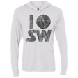 T-Shirts Heather White / X-Small I Deathstar SW Triblend Long Sleeve Hoodie Tee