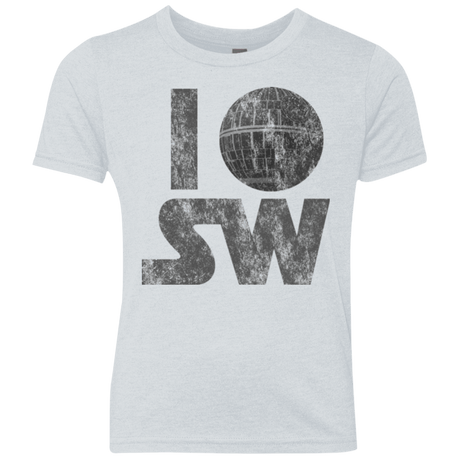 T-Shirts Heather White / YXS I Deathstar SW Youth Triblend T-Shirt