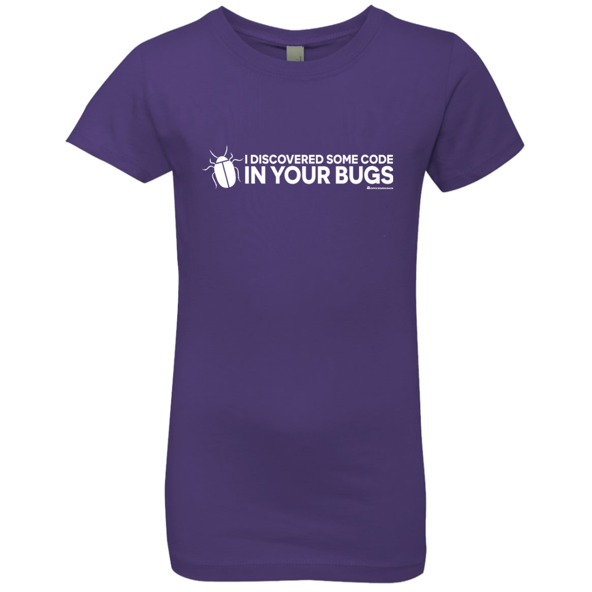 T-Shirts Purple Rush / YXS I Discovered Some Code In Your Bugs Girls Premium T-Shirt