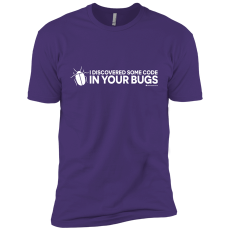 T-Shirts Purple Rush/ / X-Small I Discovered Some Code In Your Bugs Men's Premium T-Shirt