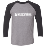 T-Shirts Premium Heather/Vintage Black / X-Small I Discovered Some Code In Your Bugs Men's Triblend 3/4 Sleeve