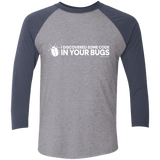 T-Shirts Premium Heather/Vintage Navy / X-Small I Discovered Some Code In Your Bugs Men's Triblend 3/4 Sleeve
