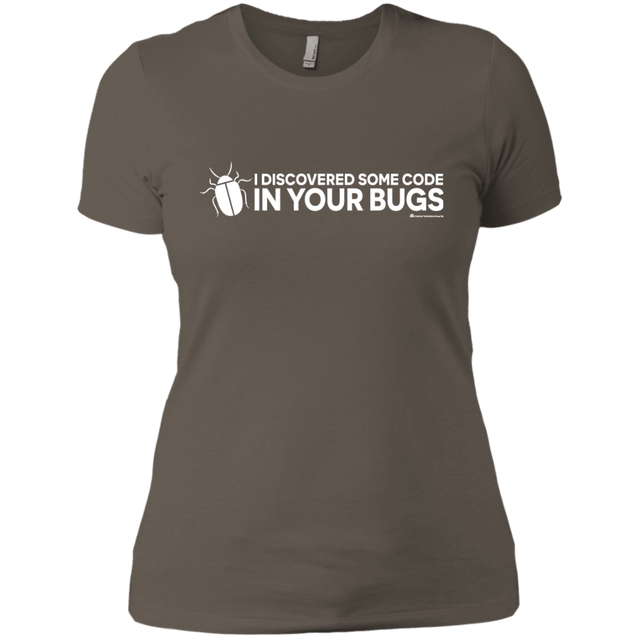 T-Shirts Warm Grey / X-Small I Discovered Some Code In Your Bugs Women's Premium T-Shirt