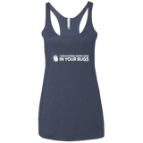 T-Shirts Vintage Navy / X-Small I Discovered Some Code In Your Bugs Women's Triblend Racerback Tank