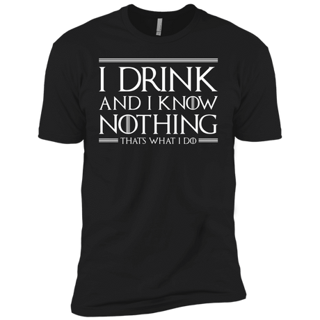 T-Shirts Black / YXS I Drink & I Know Nothing Boys Premium T-Shirt