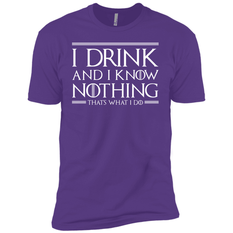 T-Shirts Purple Rush / YXS I Drink & I Know Nothing Boys Premium T-Shirt