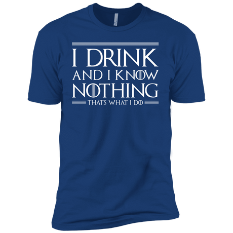 T-Shirts Royal / YXS I Drink & I Know Nothing Boys Premium T-Shirt