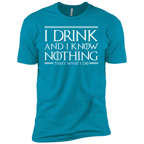 T-Shirts Turquoise / YXS I Drink & I Know Nothing Boys Premium T-Shirt