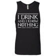 T-Shirts Black / S I Drink & I Know Nothing Men's Premium Tank Top