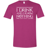 T-Shirts Antique Heliconia / S I Drink & I Know Nothing Men's Semi-Fitted Softstyle