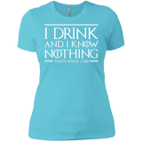 T-Shirts Cancun / X-Small I Drink & I Know Nothing Women's Premium T-Shirt
