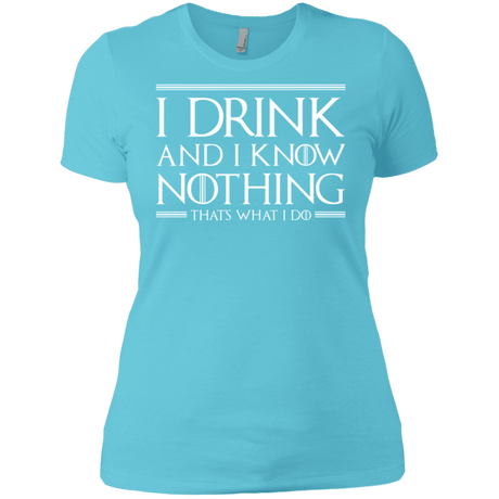 T-Shirts Cancun / X-Small I Drink & I Know Nothing Women's Premium T-Shirt