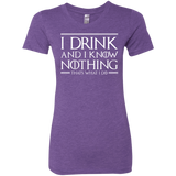 T-Shirts Purple Rush / S I Drink & I Know Nothing Women's Triblend T-Shirt