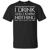 T-Shirts Black / YXS I Drink & I Know Nothing Youth T-Shirt