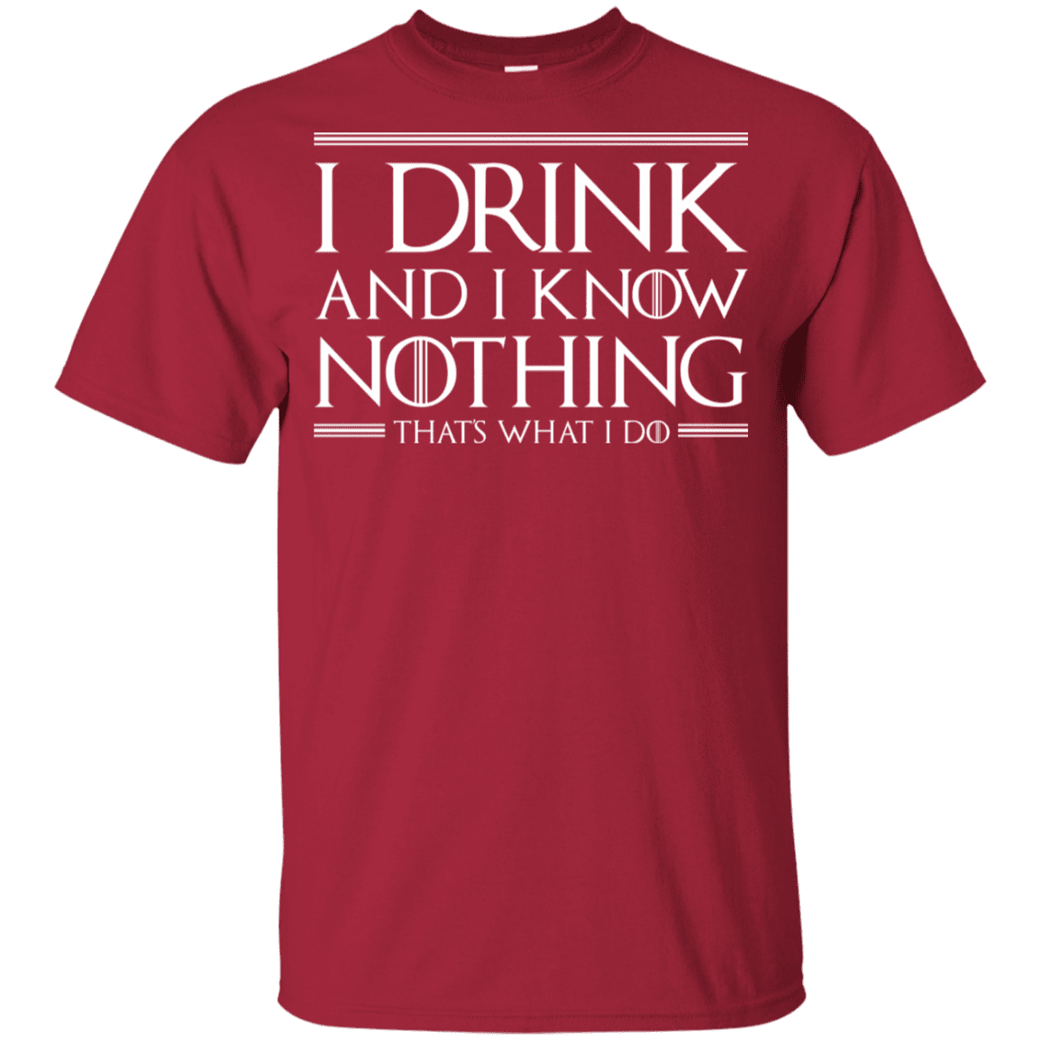 T-Shirts Cardinal / YXS I Drink & I Know Nothing Youth T-Shirt