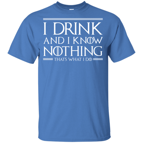 T-Shirts Iris / YXS I Drink & I Know Nothing Youth T-Shirt