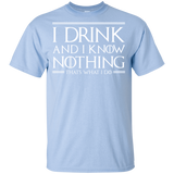 T-Shirts Light Blue / YXS I Drink & I Know Nothing Youth T-Shirt