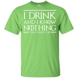 T-Shirts Lime / YXS I Drink & I Know Nothing Youth T-Shirt