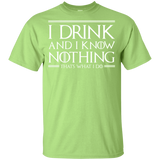 T-Shirts Mint Green / YXS I Drink & I Know Nothing Youth T-Shirt