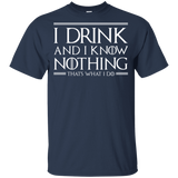 T-Shirts Navy / YXS I Drink & I Know Nothing Youth T-Shirt