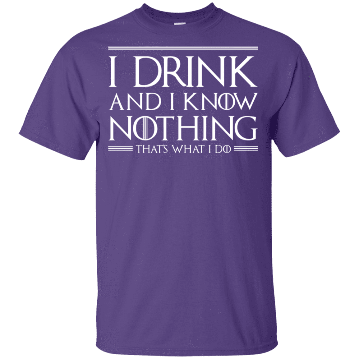 T-Shirts Purple / YXS I Drink & I Know Nothing Youth T-Shirt