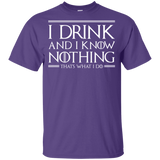 T-Shirts Purple / YXS I Drink & I Know Nothing Youth T-Shirt