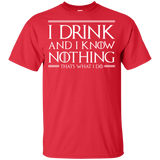 T-Shirts Red / YXS I Drink & I Know Nothing Youth T-Shirt