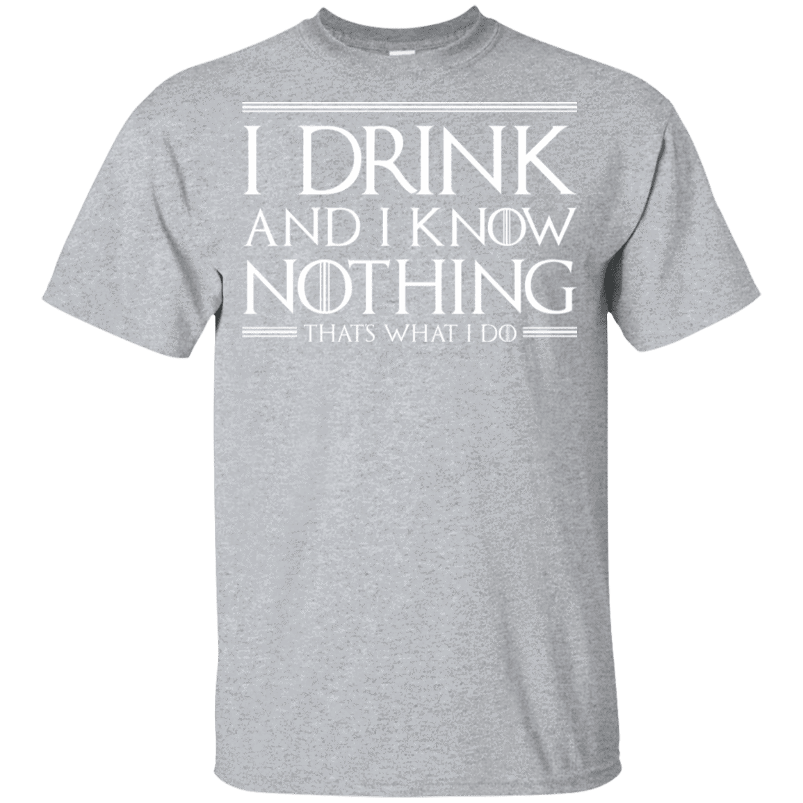 T-Shirts Sport Grey / YXS I Drink & I Know Nothing Youth T-Shirt