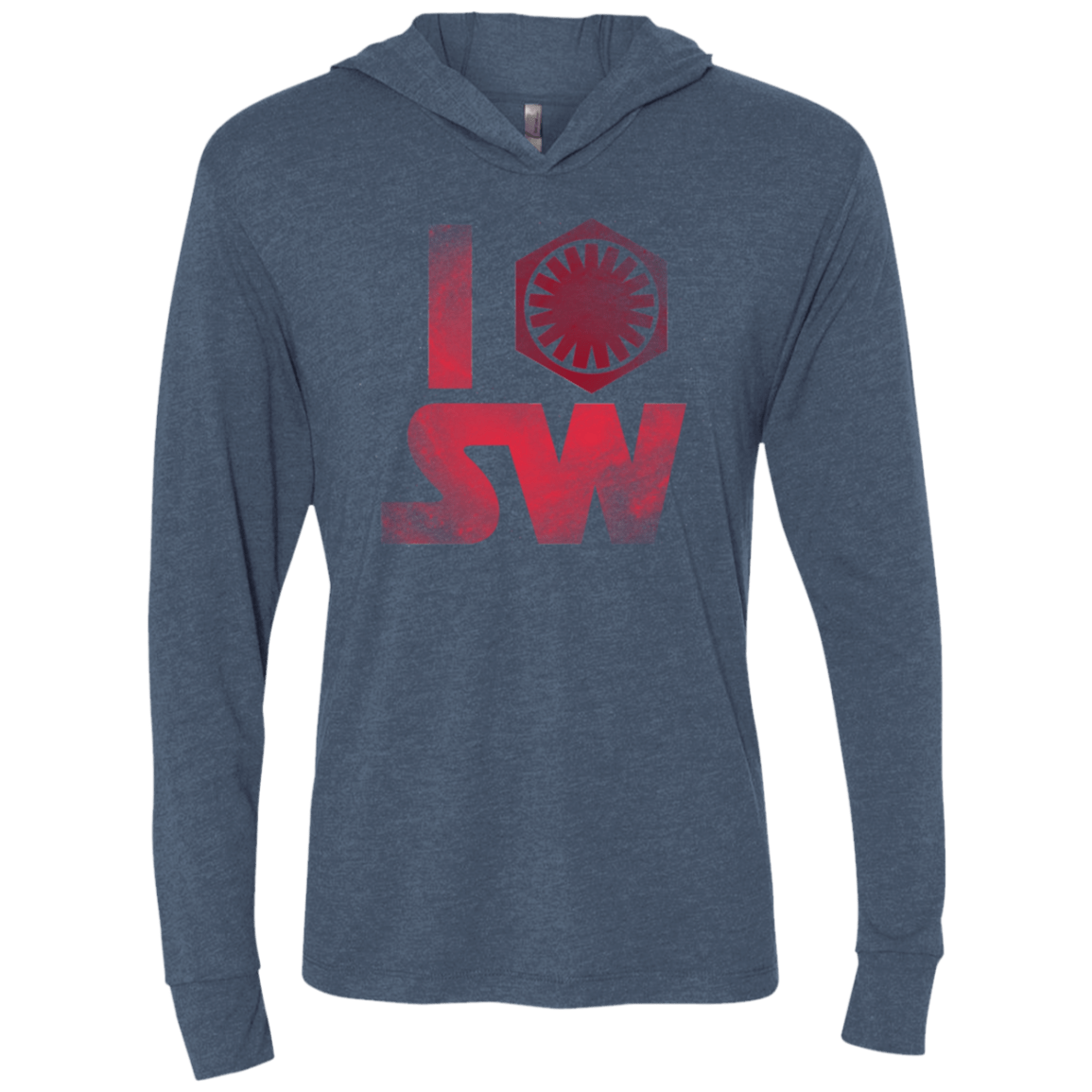 T-Shirts Indigo / X-Small I First Order SW Triblend Long Sleeve Hoodie Tee