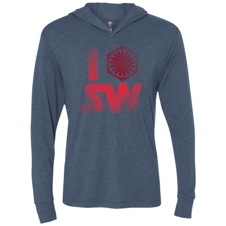 T-Shirts Indigo / X-Small I First Order SW Triblend Long Sleeve Hoodie Tee