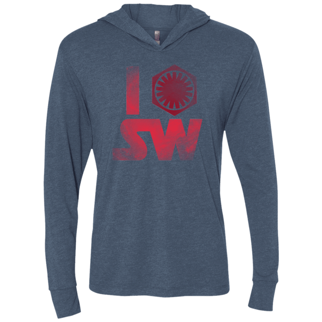T-Shirts Indigo / X-Small I First Order SW Triblend Long Sleeve Hoodie Tee