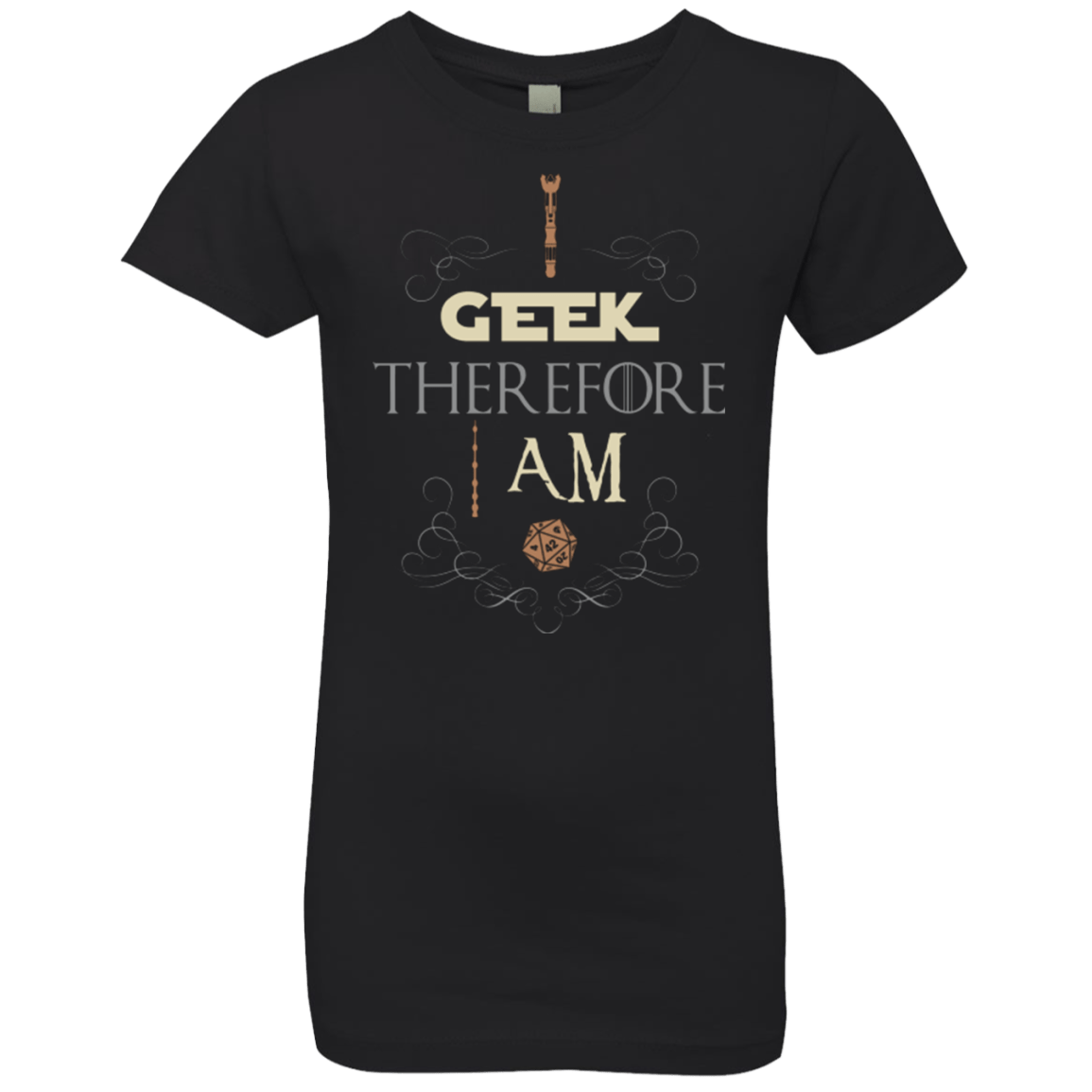 T-Shirts Black / YXS I GEEK (1) Girls Premium T-Shirt