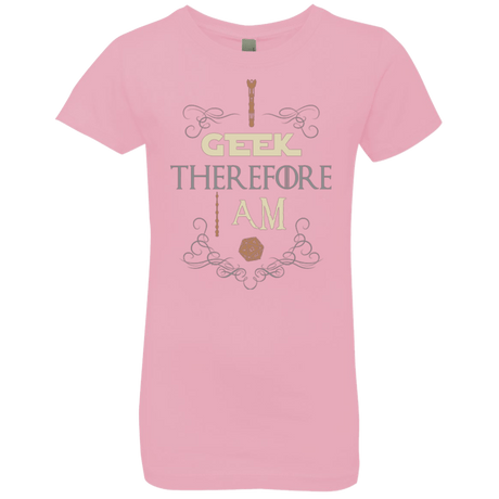 T-Shirts Light Pink / YXS I GEEK (1) Girls Premium T-Shirt