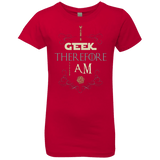 T-Shirts Red / YXS I GEEK (1) Girls Premium T-Shirt