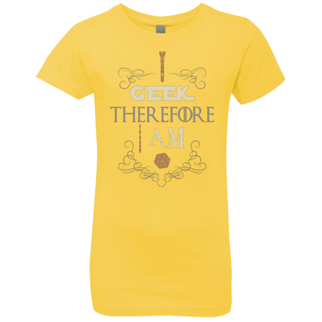 T-Shirts Vibrant Yellow / YXS I GEEK (1) Girls Premium T-Shirt