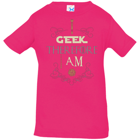 T-Shirts Hot Pink / 6 Months I GEEK (1) Infant PremiumT-Shirt