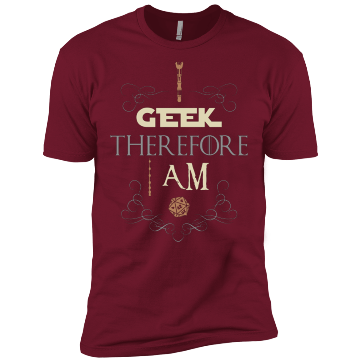 T-Shirts Cardinal / X-Small I GEEK (1) Men's Premium T-Shirt