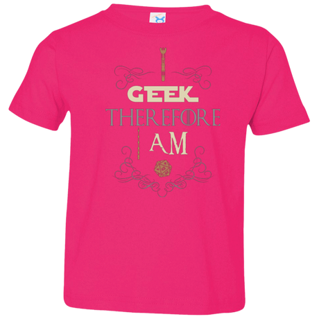 T-Shirts Hot Pink / 2T I GEEK (1) Toddler Premium T-Shirt