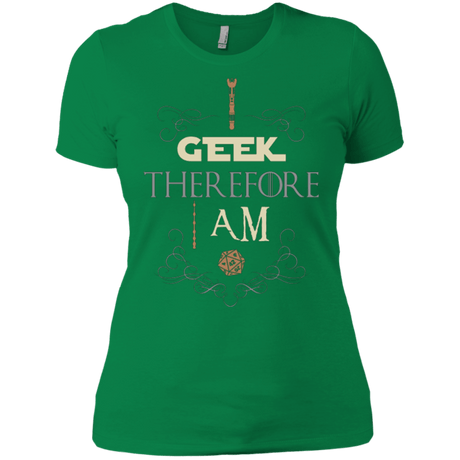 T-Shirts Kelly Green / X-Small I GEEK (1) Women's Premium T-Shirt