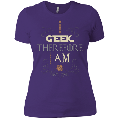 T-Shirts Purple / X-Small I GEEK (1) Women's Premium T-Shirt