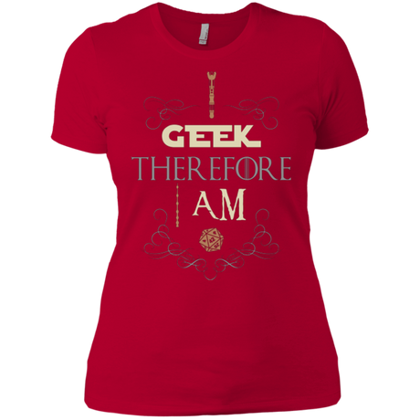 T-Shirts Red / X-Small I GEEK (1) Women's Premium T-Shirt