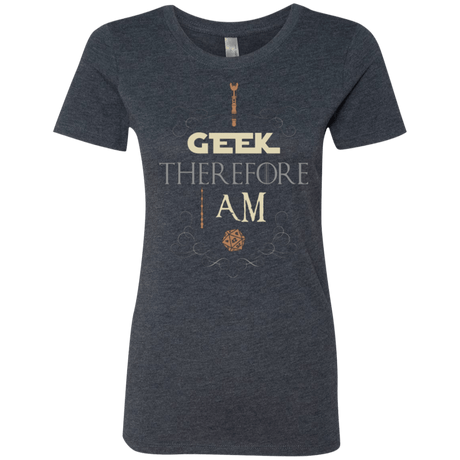 T-Shirts Vintage Navy / Small I GEEK (1) Women's Triblend T-Shirt