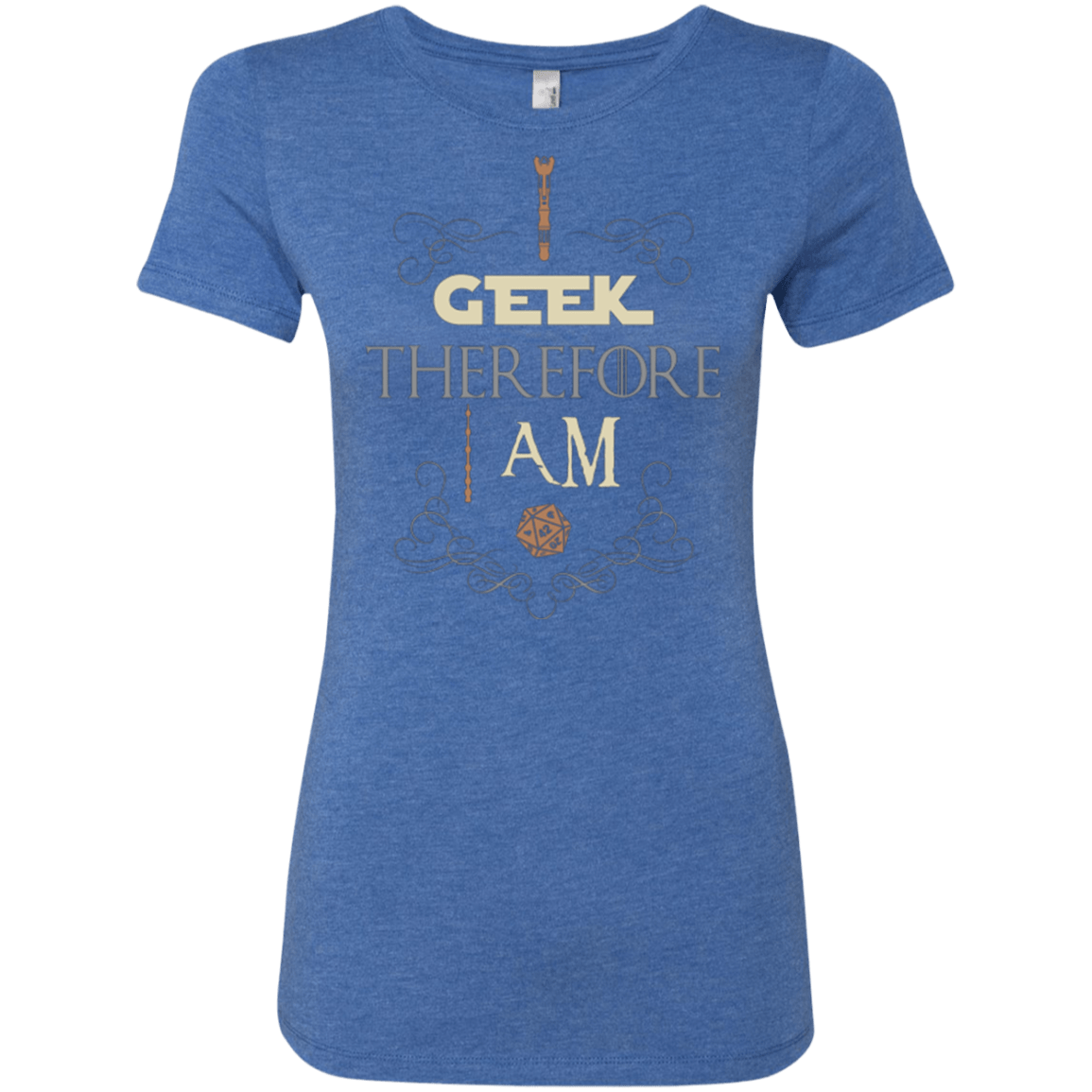 T-Shirts Vintage Royal / Small I GEEK (1) Women's Triblend T-Shirt