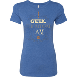 T-Shirts Vintage Royal / Small I GEEK (1) Women's Triblend T-Shirt