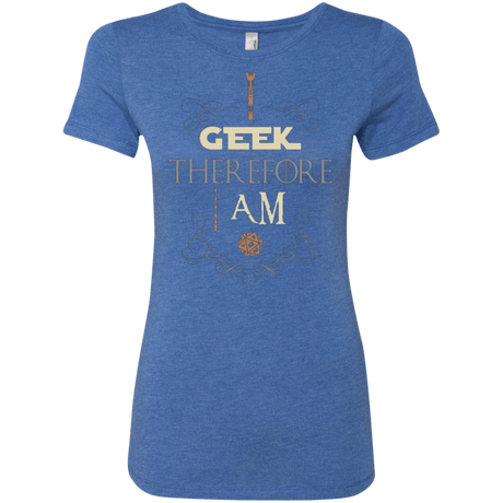 T-Shirts Vintage Royal / Small I GEEK (1) Women's Triblend T-Shirt