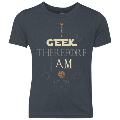 T-Shirts Vintage Navy / YXS I GEEK (1) Youth Triblend T-Shirt
